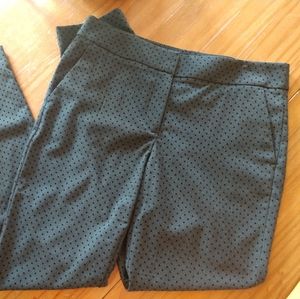 Size 8T Ann Taylor grey and black polkadot pants
